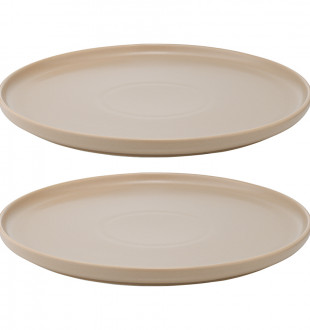 Набор из двух тарелок бежевого цвета из коллекции essential, 25 см 