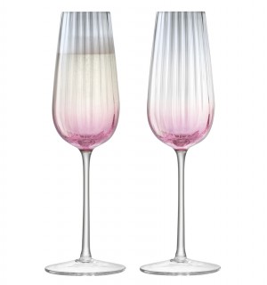 Набор бокалов для шампанского dusk, 250 мл, розово-серый, 2 шт. 