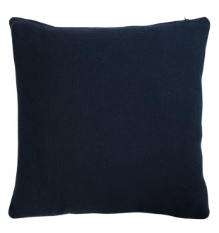 Подушка декоративная из хлопка фактурного плетения темно-синего цвета из коллекции essential, 45х45 