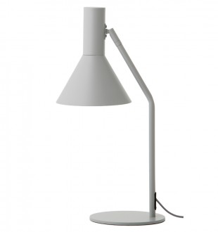 Лампа настольная lyss, 50х25хD18 см, светло-серая матовая 