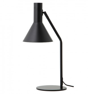 Лампа настольная lyss, 50х25хD18 см, черная матовая 