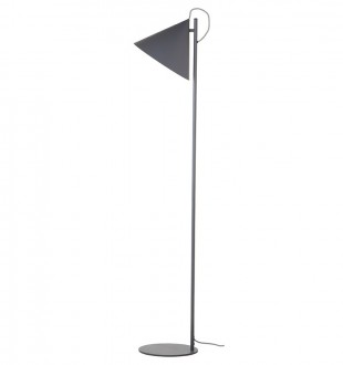 Лампа напольная benjamin, 142хD30 см, серая матовая, серый шнур 