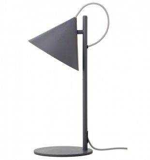 Лампа настольная benjamin, 20х23х47 см, серая матовая, серый шнур 