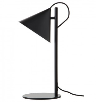 Лампа настольная benjamin, 20х23х47 см, черная матовая, черный шнур 