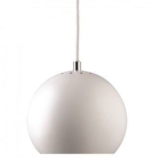 Лампа подвесная ball, 16хD18 см, белая матовая, белый шнур 