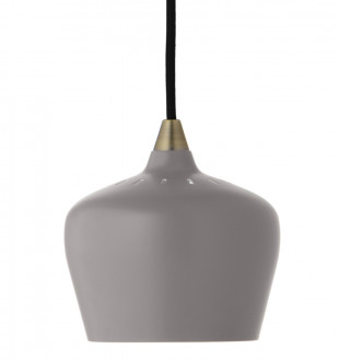 Лампа подвесная cohen small, 15хD16 см, серая матовая, черный шнур 