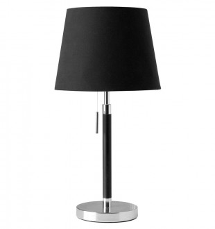 Лампа настольная venice, 22х44 см, черная, хром 