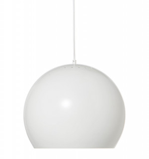 Лампа подвесная ball, 33хD40 см, белая матовая, белый шнур 