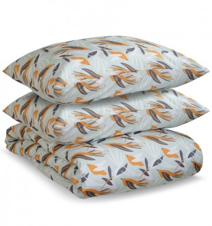 Комплект постельного белья из сатина с принтом birds of nile из коллекции wild, 150х200 см 