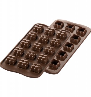 Форма силиконовая для приготовления конфет choco game, 11х24 см 
