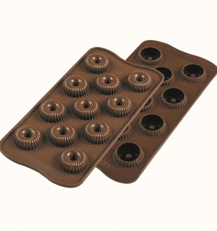 Форма силиконовая для приготовления конфет choco crown, 11х24 см 