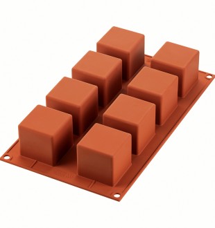 Форма силиконовая для приготовления пирожных cube, 17,6х29,8 см, 1 л 