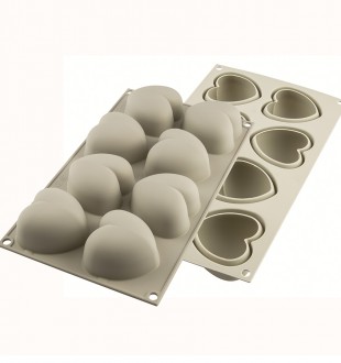 Форма силиконовая для приготовления пирожных cuoricino, 20,5х19,8 см 