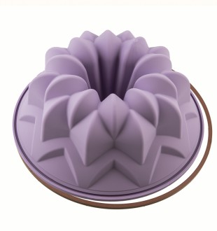 Форма силиконовая для приготовления пирогов и кексов meteor, D25 см 