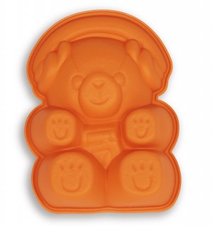 Форма для приготовления пирожного teddy bear 12,5 х 16 см силиконовая 