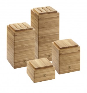Набор подставок и контейнеров, бамбук, 4 шт. 