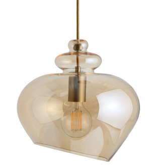 Лампа подвесная grace, 31,5хD30 см, стекло, шампань 