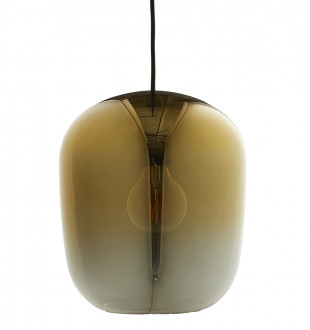 Лампа подвесная ombre, 41,5хD35 см, стекло, золото 