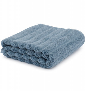 Полотенце для рук waves джинсово-синего цвета из коллекции essential, 50х90 см 
