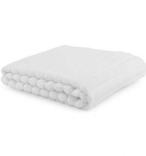 Полотенце для рук waves белого цвета из коллекции essential, 50х90 см 