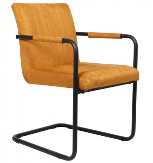 Кресло carmen, экозамша, светло-коричневое 