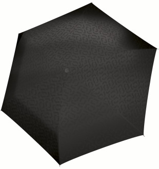 Зонт механический pocket mini signature black hot print 