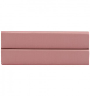Простыня на резинке из сатина темно-розового цвета из коллекции essential, 160х200х30 см 