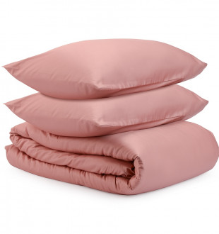 Комплект постельного белья из сатина темно-розового цвета из коллекции essential, 150х200 см 