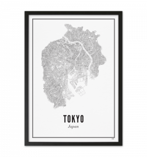 Постер карты города Токио 