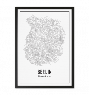 Постер карты города Берлин 