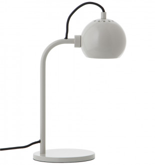 Лампа настольная ball, 24х34 см, светло-серая глянцевая 