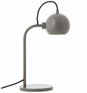 Лампа настольная ball, 24х34 см, темно-серая глянцевая 