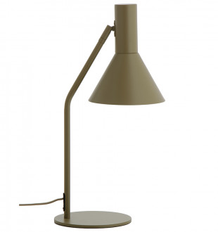 Лампа настольная lyss, 50х25хD18 см, оливковая матовая 