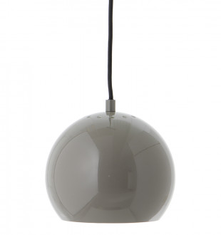 Лампа подвесная ball, 16хD18 см, темно-серая глянцевая, черный шнур 