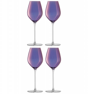 Набор бокалов для шампанского aurora, 285 мл, фиолетовый, 4 шт. 