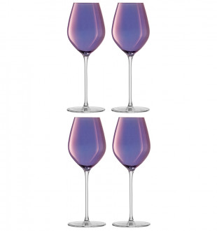 Набор бокалов для шампанского aurora, 285 мл, фиолетовый, 4 шт. 