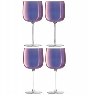 Набор бокалов для вина aurora, 450 мл, фиолетовый, 4 шт. 