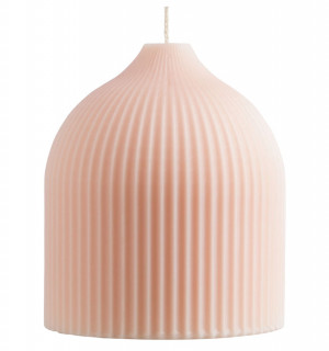 Свеча декоративная бежево-розового цвета из коллекции edge, 10,5 см 