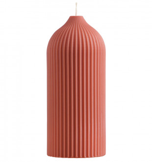 Свеча декоративная терракотового цвета из коллекции edge, 16,5 см 