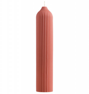 Свеча декоративная терракотового цвета из коллекции edge, 25,5 см 