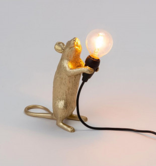 Настольная лампа Mouse Lamp Standing GOLD USB 