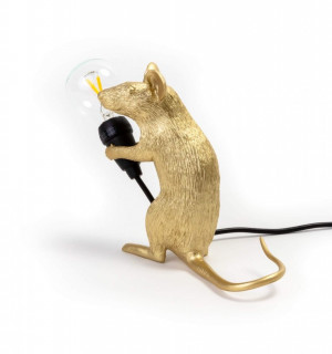 Настольная лампа Mouse Lamp Sitting GOLD USB 