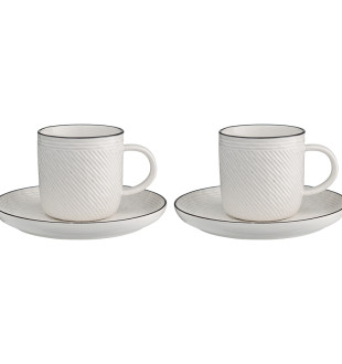 Набор чайных пар contour, 250 мл, 2 шт. 