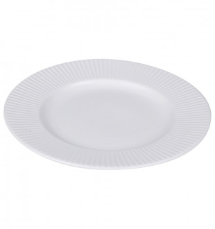 Набор тарелок soft ripples, D21 см, белые, 2 шт. 