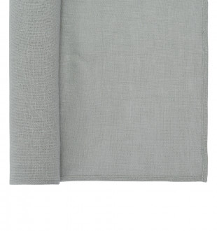 Дорожка на стол из стираного льна серого цвета из коллекции essential, 45х150 см 