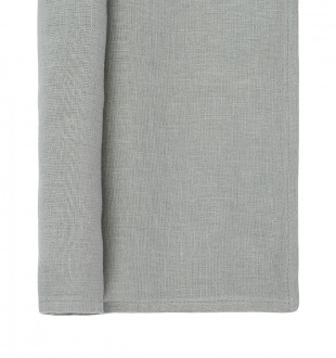 Салфетка под приборы из стираного льна серого цвета из коллекции essential, 35х45 см 