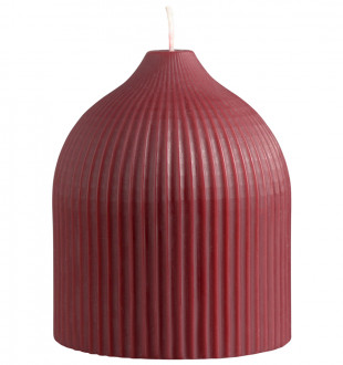 Свеча декоративная бордового цвета из коллекции edge, 10,5см 