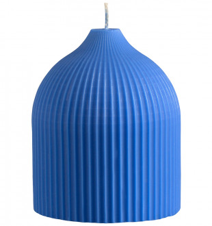 Свеча декоративная ярко-синего цвета из коллекции edge, 10,5см 