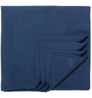 Скатерть из стираного льна синего цвета из коллекции essential, 150х250 см 