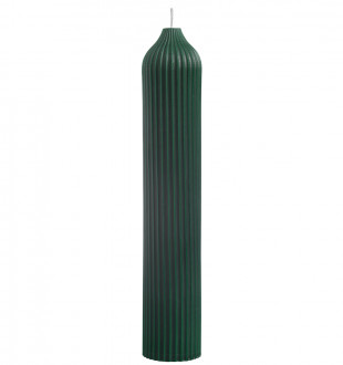 Свеча декоративная темно-зеленого цвета из коллекции edge, 25,5см 